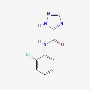 molecular formula C9H7ClN4O B5700409 N-(2-chlorophenyl)-1H-1,2,4-triazole-3-carboxamide 