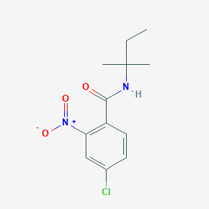 4-chloro-N-(1,1-dimethylpropyl)-2-nitrobenzamide