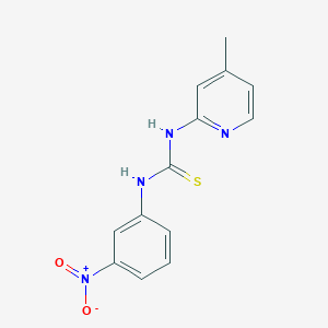 N-(4-methyl-2-pyridinyl)-N'-(3-nitrophenyl)thiourea