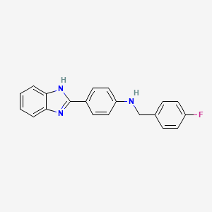 4-(1H-benzimidazol-2-yl)-N-(4-fluorobenzyl)aniline