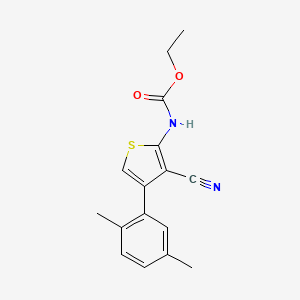 ethyl [3-cyano-4-(2,5-dimethylphenyl)-2-thienyl]carbamate