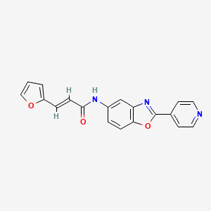 3-(2-furyl)-N-[2-(4-pyridinyl)-1,3-benzoxazol-5-yl]acrylamide