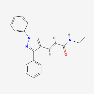 3-(1,3-diphenyl-1H-pyrazol-4-yl)-N-ethylacrylamide