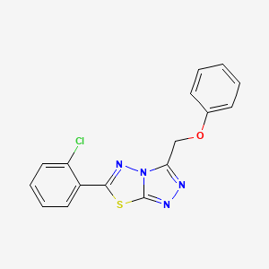 6-(2-chlorophenyl)-3-(phenoxymethyl)[1,2,4]triazolo[3,4-b][1,3,4]thiadiazole