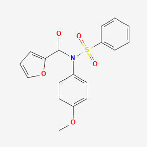 N-(4-methoxyphenyl)-N-(phenylsulfonyl)-2-furamide