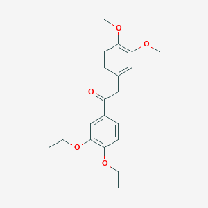 molecular formula C20H24O5 B5700492 1-(3,4-diethoxyphenyl)-2-(3,4-dimethoxyphenyl)ethanone CAS No. 113336-63-3