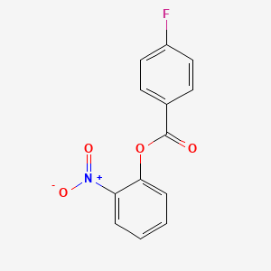 molecular formula C13H8FNO4 B5700513 2-nitrophenyl 4-fluorobenzoate 