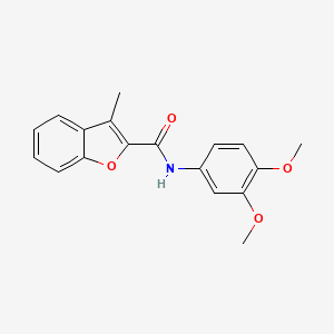 N-(3,4-dimethoxyphenyl)-3-methyl-1-benzofuran-2-carboxamide