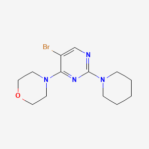 4-[5-bromo-2-(1-piperidinyl)-4-pyrimidinyl]morpholine