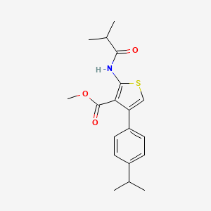 methyl 2-(isobutyrylamino)-4-(4-isopropylphenyl)-3-thiophenecarboxylate