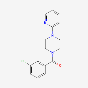 molecular formula C16H16ClN3O B5700605 1-(3-chlorobenzoyl)-4-(2-pyridinyl)piperazine 