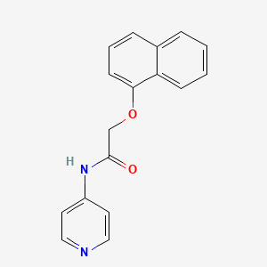 molecular formula C17H14N2O2 B5700612 2-(1-naphthyloxy)-N-4-pyridinylacetamide 