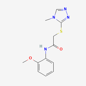 N-(2-methoxyphenyl)-2-[(4-methyl-4H-1,2,4-triazol-3-yl)thio]acetamide