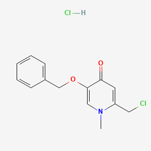 B570064 5-(Benzyloxy)-2-(chloromethyl)-1-methyl-1,4-dihydropyridin-4-one hydrochloride CAS No. 481726-31-2