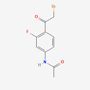 B570065 N-[4-(2-BROMOACETYL)-3-FLUOROPHENYL]acetamide CAS No. 1141886-90-9