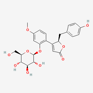B570067 (+)-Puerol B 2/-O-glucoside CAS No. 868409-19-2