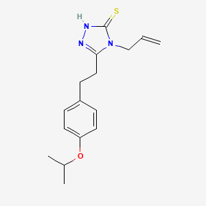 molecular formula C16H21N3OS B5700675 4-allyl-5-[2-(4-isopropoxyphenyl)ethyl]-4H-1,2,4-triazole-3-thiol 