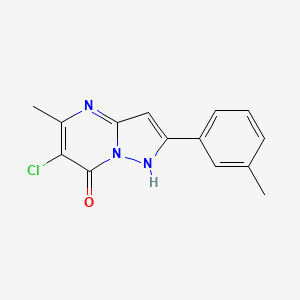 6-chloro-5-methyl-2-(3-methylphenyl)pyrazolo[1,5-a]pyrimidin-7-ol