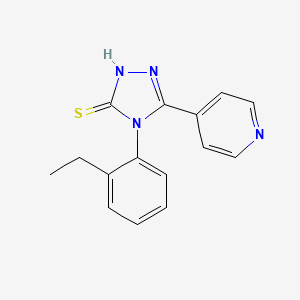 molecular formula C15H14N4S B5700706 4-(2-ethylphenyl)-5-(4-pyridinyl)-2,4-dihydro-3H-1,2,4-triazole-3-thione 