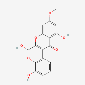 molecular formula C17H12O7 B570071 保拉维酮 O CAS No. 1449384-21-7