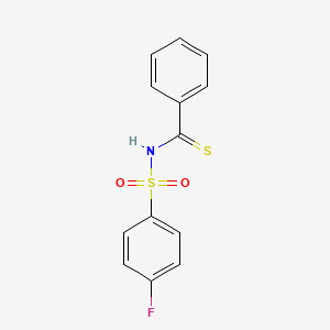 N-[(4-fluorophenyl)sulfonyl]benzenecarbothioamide