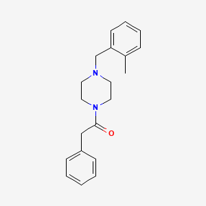 molecular formula C20H24N2O B5700729 1-(2-methylbenzyl)-4-(phenylacetyl)piperazine 