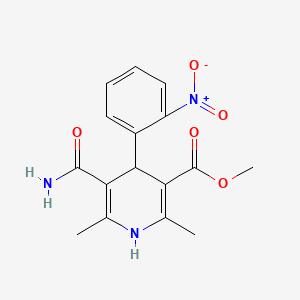 molecular formula C16H17N3O5 B570073 单酰胺尼非地平 CAS No. 114709-68-1