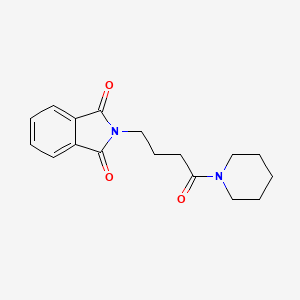 molecular formula C17H20N2O3 B5700784 2-[4-oxo-4-(1-piperidinyl)butyl]-1H-isoindole-1,3(2H)-dione 