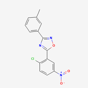 5-(2-chloro-5-nitrophenyl)-3-(3-methylphenyl)-1,2,4-oxadiazole