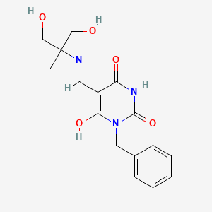 1-benzyl-5-({[2-hydroxy-1-(hydroxymethyl)-1-methylethyl]amino}methylene)-2,4,6(1H,3H,5H)-pyrimidinetrione