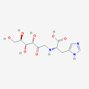 molecular formula C12H19N3O7 B570085 果糖-组氨酸 CAS No. 25020-13-7