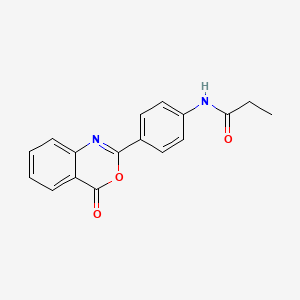 N-[4-(4-oxo-4H-3,1-benzoxazin-2-yl)phenyl]propanamide