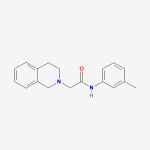 molecular formula C18H20N2O B5700897 2-(3,4-dihydro-2(1H)-isoquinolinyl)-N-(3-methylphenyl)acetamide 