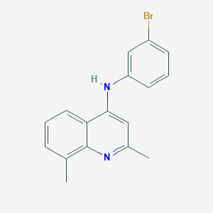 N-(3-bromophenyl)-2,8-dimethyl-4-quinolinamine