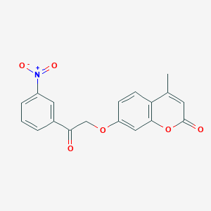 4-methyl-7-[2-(3-nitrophenyl)-2-oxoethoxy]-2H-chromen-2-one