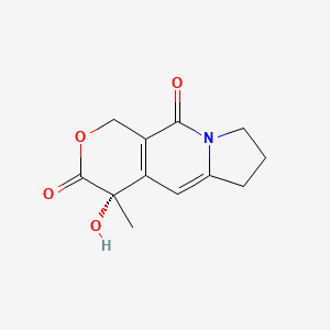 molecular formula C12H13NO4 B570096 (S)-4-Hydroxy-4-methyl-7,8-dihydro-1H-pyrano[3,4-f]indolizine-3,10(4H,6H)-dione CAS No. 1332605-57-8