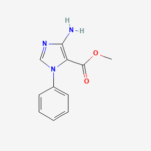 molecular formula C11H11N3O2 B5700960 methyl 4-amino-1-phenyl-1H-imidazole-5-carboxylate 