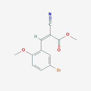 molecular formula C12H10BrNO3 B5700973 methyl 3-(5-bromo-2-methoxyphenyl)-2-cyanoacrylate CAS No. 362608-36-4