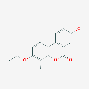 molecular formula C18H18O4 B5700987 3-isopropoxy-8-methoxy-4-methyl-6H-benzo[c]chromen-6-one 