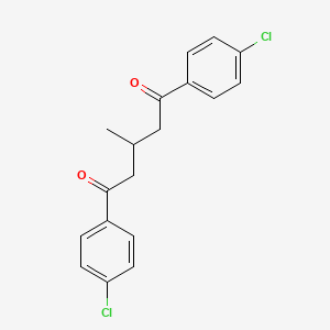 molecular formula C18H16Cl2O2 B5701016 1,5-bis(4-chlorophenyl)-3-methyl-1,5-pentanedione 