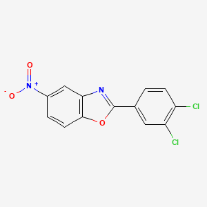 molecular formula C13H6Cl2N2O3 B5701020 2-(3,4-dichlorophenyl)-5-nitro-1,3-benzoxazole 