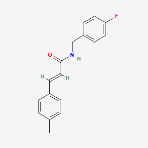 molecular formula C17H16FNO B5701036 N-(4-fluorobenzyl)-3-(4-methylphenyl)acrylamide 