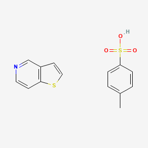 molecular formula C14H13NO3S2 B570105 噻吩并[3,2-c]吡啶-4-甲苯磺酸盐 CAS No. 153075-10-6