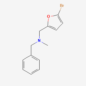 molecular formula C13H14BrNO B5701052 N-benzyl-1-(5-bromo-2-furyl)-N-methylmethanamine 