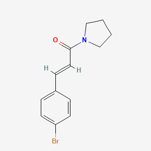 molecular formula C13H14BrNO B5701056 1-[3-(4-bromophenyl)acryloyl]pyrrolidine 