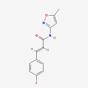 molecular formula C13H11FN2O2 B5701077 3-(4-fluorophenyl)-N-(5-methyl-3-isoxazolyl)acrylamide 