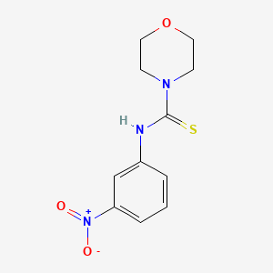 molecular formula C11H13N3O3S B5701081 N-(3-nitrophenyl)-4-morpholinecarbothioamide 