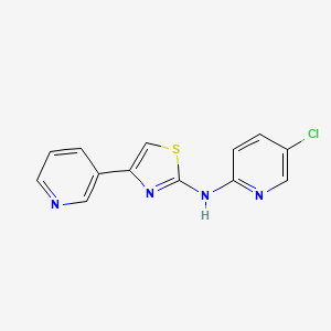 molecular formula C13H9ClN4S B5701089 5-chloro-N-[4-(3-pyridinyl)-1,3-thiazol-2-yl]-2-pyridinamine 
