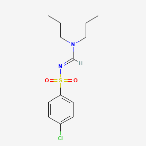 molecular formula C13H19ClN2O2S B5701095 4-chloro-N-[(dipropylamino)methylene]benzenesulfonamide 
