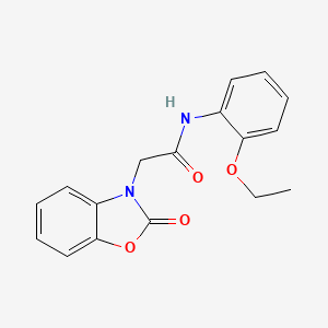 molecular formula C17H16N2O4 B5701101 N-(2-ethoxyphenyl)-2-(2-oxo-1,3-benzoxazol-3(2H)-yl)acetamide 